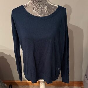 American Eagle Outfitters Dark Blue Long Sleeve Top